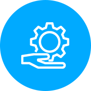 歯車を手に持つアイコン